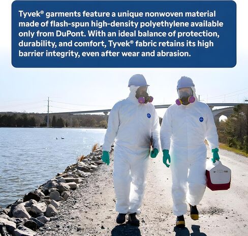 DuPont FC450SGY0002 Safespec 2.0 5.4 مل Tyvek FC غطاء حذاء للاستعمال مرة واحدة مع إغلاق مرن، 17-1/2 بوصة مقاس واحد يناسب الجميع، رمادي in Saudi Arabia