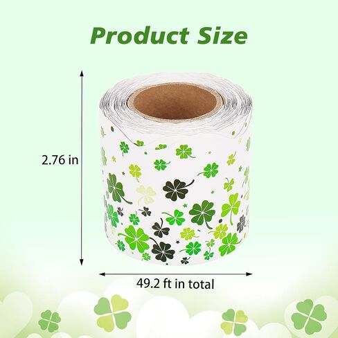 36 Ft St. Patrick's Day Bulletin Board Border Roll, Shamrock Bulletin Border Clover Border Trim for St. Patricks Day Irish Party Holiday Classroom Office Bulletins Board Wall Decor in Saudi Arabia