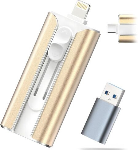 MFI Certified 32GB iphone Flash Drive – Photo Stick and USB Stick Offers Photo/Video Storage, The External Storage Jump Drive is Compatible with iOS, Android, and Pc (Purple)(Available Space: ~28.9GB) in Saudi Arabia