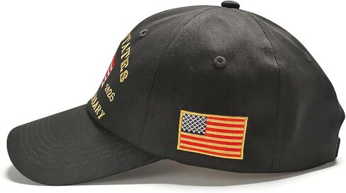 قبعة الولايات المتحدة الأمريكية للذكرى السنوية الـ 250 لعام 1776-2026 قبعة بيسبول مطرزة على شكل نسر وطني، قبعة للجنسين مغسولة بتصميم كلاسيكي قابلة للتعديل للرجال والنساء، هدية تذكارية أمريكية للوطنيين والمحاربين القدامى باللون الأسود in Kuwait
