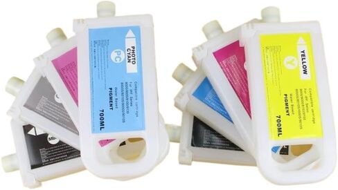 8 قطعة خرطوشة حبر قابلة لإعادة الملء مع شريحة PFI704 متوافقة مع IPF8300S IPF8310S IPF8310 للطابعة رقم الجزء PFI704 in Saudi Arabia