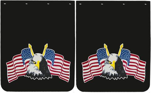 24"x30" Mud Flaps for Semi Truck Tractor Trailer 1/5''Thick Polymer Heavy Duty Anti-Splash Semi Trucks Mud Flaps Mudguards 2PCS (30MFBK-AKL) in Saudi Arabia