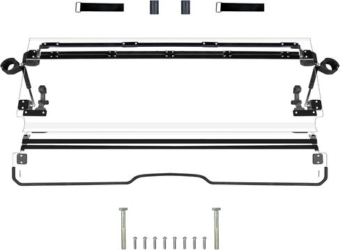 زجاج أمامي قابل للطي 3 في 1 لملحقات Yamaha Wolverine X2 / X4 850 2018-2020، نافذة زجاجية مقاومة للخدش مطلية بطبقة صلبة 1/5 بوصة بولي قابلة للطي بالكامل من الأمام يمكن فتحها وتهويتها ومغلقة in Saudi Arabia