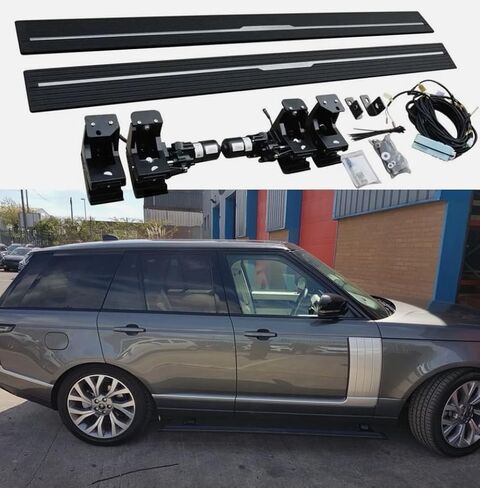 2 قطعة لوحات تشغيل كهربائية قابلة للنشر خطوات جانبية تناسب LR Range Rover SWB L405 2018-2022 in Kuwait