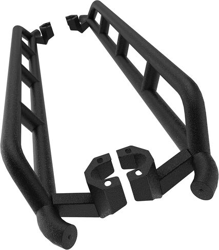 Hooke Road Wrangler JK Rock Slider Nerf Bars Side Protection Rails for 2007-2018 Jeep Wrangler JK Unlimited 4 Door - A Pair in Saudi Arabia