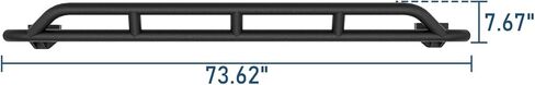 Hooke Road Wrangler JK Rock Slider Nerf Bars Side Protection Rails for 2007-2018 Jeep Wrangler JK Unlimited 4 Door - A Pair in Saudi Arabia