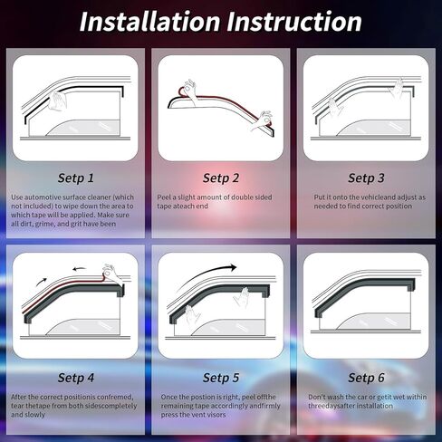 Rain Guards Side Window Visor Vent Outside Mount Fits for Ford F150 Extended Cab/Super Cab 2015-2025 for 2017-2025 F250/350 SuperDuty Super Cab in Kuwait