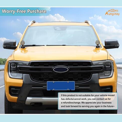 Car Hood Light Mount Brackets Compatible with Ford Ranger 2023-2026, Front Hood LED Spotlight Work Light Mounting Bracket Holder Kit Pillar Pods Hood Hinges Hood Light Bracket Auxiliary Accessories in Saudi Arabia