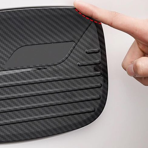 غطاء غطاء خزان الغاز لسيارة Ford Explorer 2020-2025 - مقاس مخصص، ترقية أنيقة، تصميم من ألياف الكربون، حماية من الخدش - لملحقات Ford Explorer ST XLT in Kuwait