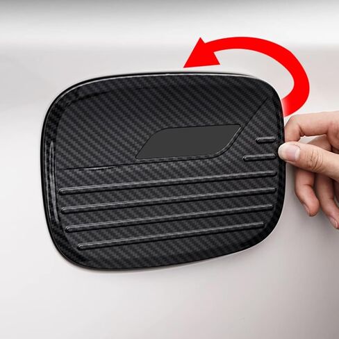 غطاء غطاء خزان الغاز لسيارة Ford Explorer 2020-2025 - مقاس مخصص، ترقية أنيقة، تصميم من ألياف الكربون، حماية من الخدش - لملحقات Ford Explorer ST XLT in Kuwait