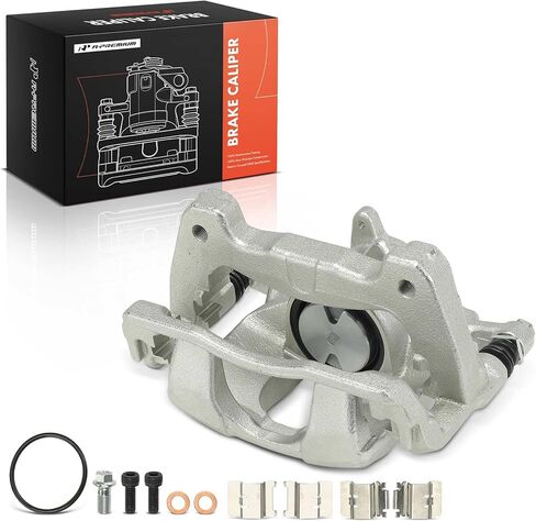 مجموعة فرجار قرص الفرامل A-Premium مع دعامة متوافقة مع مركبات Ford - Transit-150/Transit-250 2020 2021 2022 2023 2024 - جانب السائق الأيسر الخلفي in Saudi Arabia