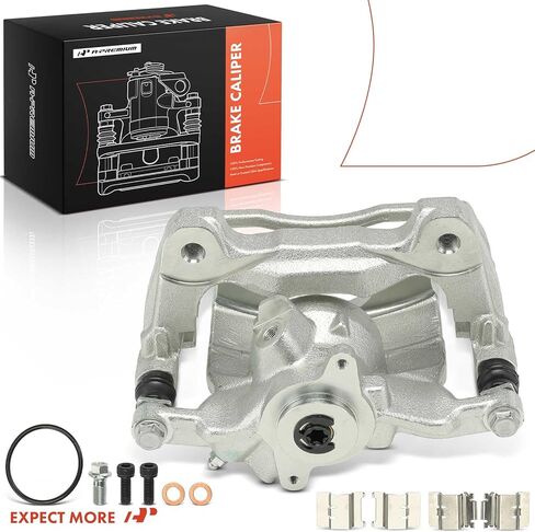 مجموعة فرجار قرص الفرامل A-Premium مع دعامة متوافقة مع مركبات Ford - Transit-150/Transit-250 2020 2021 2022 2023 2024 - جانب السائق الأيسر الخلفي in Saudi Arabia