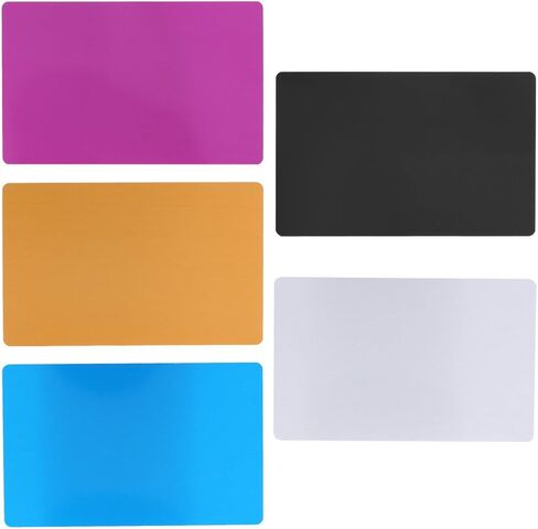 Metal Business Cards, Aluminum Alloy, Blank Engraved, 86x54mm, 50 Pieces, Multiple Colors Available in Saudi Arabia
