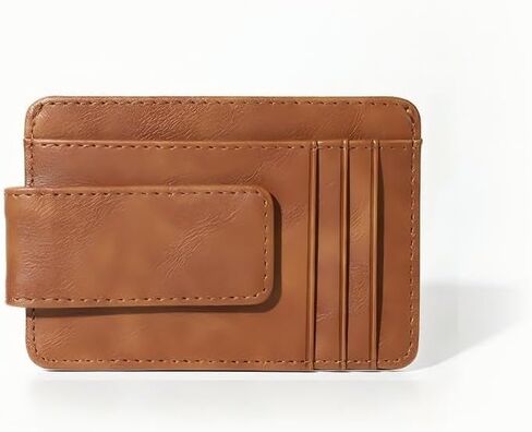 Minimalist Wallet for Men & Women - Slim RFID Wallet Scratch Resistant Credit Card Holder & Money Clip Easily Removable Money & Cards(Matte Black) in Saudi Arabia