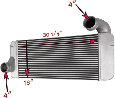 Charge Air Cooler 30 1/4" x 16"Core For International 7600 8600 9200i 9400i SBA Cooler in Saudi Arabia