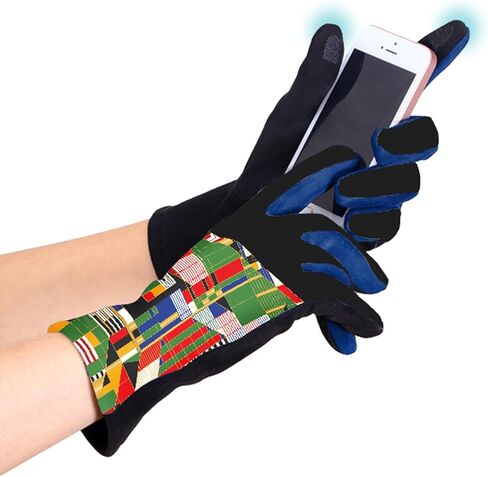 قفازات RainCaper Frank Lloyd Wright النسائية للرسائل النصية قفازات دافئة تعمل باللمس لجميع المواسم، وقفازات السفر والمتحف والأزياء (ستارة التلال) in Kuwait