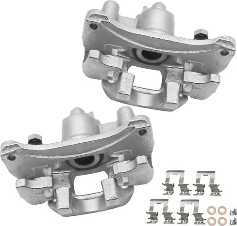 2x Rear Brake Caliper Assembly Compatible with 2001 2002 2003 Toyota Highlander (FWD) | Brake Calipers for 19-B2685A & 19-B2684A | Rear Brake Caliper Driver and Passenger Side in Saudi Arabia