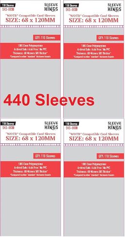 Sleeve Kings Standard USA Chimera Card Sleeves 57.5 X 89 mm (4x110 Pack, 440 Sleeves) in Saudi Arabia