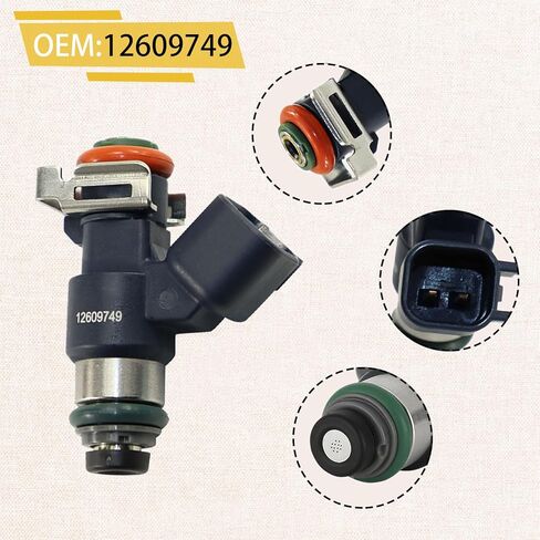 حاقن الوقود GM12609749 Flex 6.2L، متوافق مع/GMC 6.2 Yukon XL Sierra 2009-2013، متوافق مع/كاديلاك إسكاليد، متوافق مع/تشيفي سيلفرادو 1500 تاهو |12 فتحة| |مجموعة من 8| in Saudi Arabia