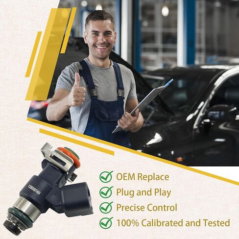 حاقن الوقود GM12609749 Flex 6.2L، متوافق مع/GMC 6.2 Yukon XL Sierra 2009-2013، متوافق مع/كاديلاك إسكاليد، متوافق مع/تشيفي سيلفرادو 1500 تاهو |12 فتحة| |مجموعة من 8| in Saudi Arabia