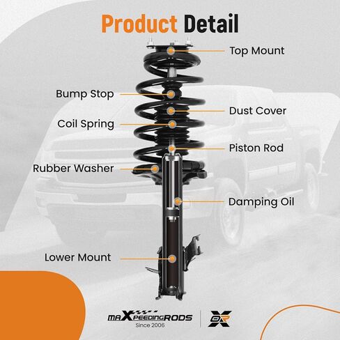 maXpeedingrods 2Pcs Front Struts for Nissan Sentra 2002-2006, 172106 172105 Shock Absorbers Strut with Coil Spring Assembly in Saudi Arabia
