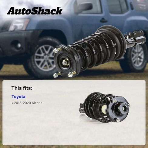 AutoShack الجبهة الكاملة تبختر ولفائف الربيع استبدال اليسار ل 2015-2020 تويوتا سيينا 1-PC in Saudi Arabia
