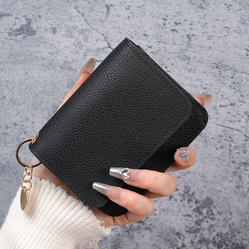 Women's Slim Cute Mini Wallet Short Card Holder Thin Compact ID Document Organizer Pouch in Saudi Arabia