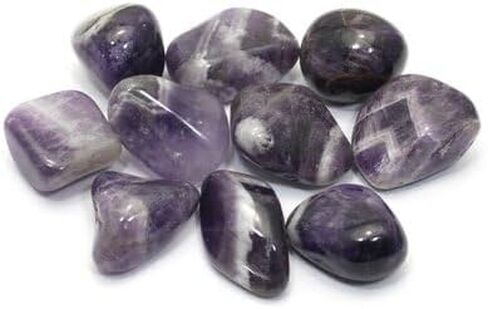 Chevron Amethyst Tumble Stone (20-25mm) - Pack of 5 in Kuwait