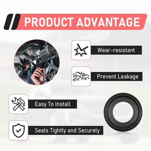 15 قطعة من حشية سدادة تصريف الزيت المطاطي، حشية الغسالة بختم أسود متوافق مع Bu1ck/Cad1llac/Chevy/GMC/Hummer/Pontiac/Saturn/Fusion، استبدال 12616850 3536966 غسالة سحق زيت المحرك in Saudi Arabia