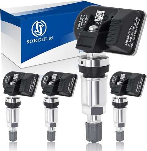 مستشعرات SORGHUM TPMS نظام مراقبة ضغط الإطارات متوافق مع Toyota Camry Prius Sienna Tacoma Highlander Crown RAV4 Corolla 4Runner Tundra Lexus ES RX NX Series Replace# PMV-C015 مجموعة من 4 in Saudi Arabia