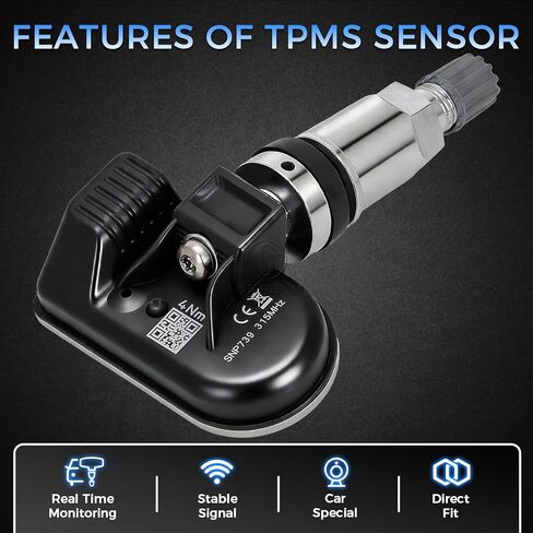 مستشعرات SORGHUM TPMS نظام مراقبة ضغط الإطارات متوافق مع Toyota Camry Prius Sienna Tacoma Highlander Crown RAV4 Corolla 4Runner Tundra Lexus ES RX NX Series Replace# PMV-C015 مجموعة من 4 in Saudi Arabia