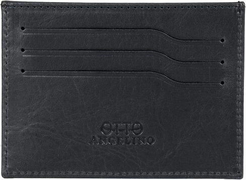 محفظة Otto Angelino من الجلد الطبيعي مع فتحات متوافقة مع الهاتف - حجب RFID - للجنسين in Kuwait