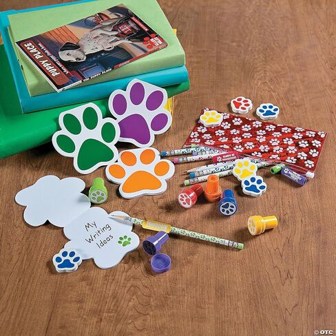 Fun Express Paw Print Notepads - 24 Pieces - Educational And Learning Activities For Kids in Saudi Arabia