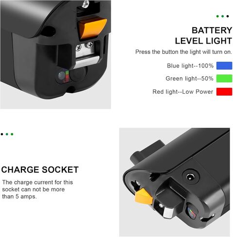 Yose Power 36V 10Ah Ebike Battery Eletric Bicycle Bike Down Tube Battery Reention Black Eagle Ebike Without Charger Compatible with AVENTON for Soltera.2/ Soltera.2 Step-Through in Kuwait