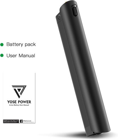 Yose Power 36V 10Ah Ebike Battery Eletric Bicycle Bike Down Tube Battery Reention Black Eagle Ebike Without Charger Compatible with AVENTON for Soltera.2/ Soltera.2 Step-Through in Kuwait