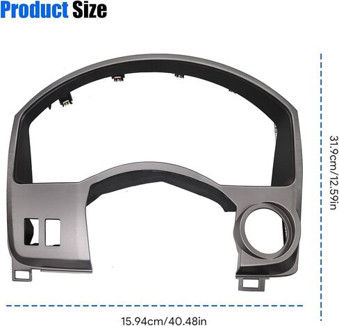 Instrument Cluster Dash Panel Gauge Cover Bezel Trim Compatible with Nissan Titan Armada 2004 2005 2006 Replace 68240-7S000 in Saudi Arabia