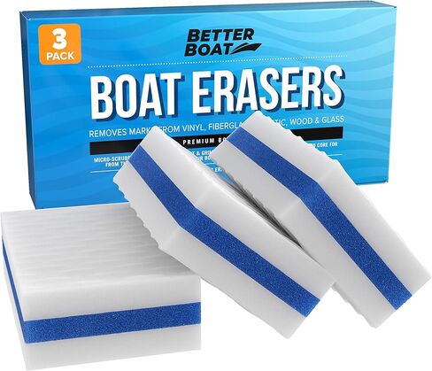 Premium Boat Scuff Erasers | Boating Accessories Gifts for Cleaning Boat Accessories or Gift for Pontoon Fishing Jon Boats Decks Vinyl Boat Cleaner Hull Cleaner Gadgets for Men and Women in Kuwait