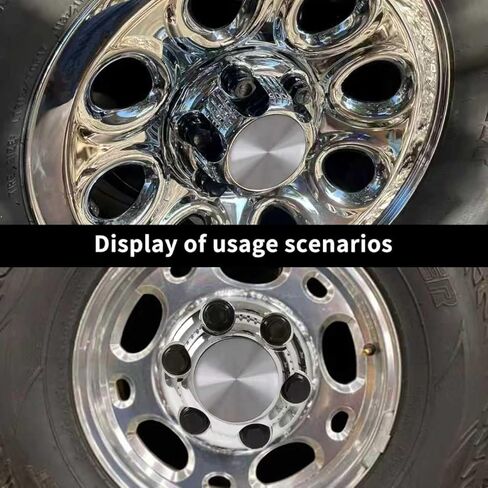 (مجموعة من 4) أغطية مركزية للعجلات من الكروم 6 عروات متوافقة مع مجموعة مختارة من الشاحنات والشاحنات مقاس 16 بوصة - استبدال 16 بوصة و17 بوصة 1999-2012 1571237 15067578 560-05129 in Kuwait