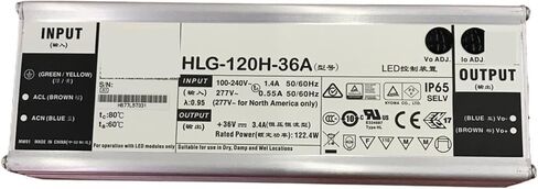 1pcs LED Power Supply HLG-120H HLG-120H-12A HLG-120H-15A HLG-120H-24AHLG-120H-30A HLG-120H-36A HLG-120H-42A HLG-120H-48A(HLG-120H-42A) in Saudi Arabia
