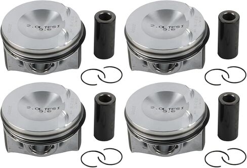 06H107065DM 4 قطعة مجموعة المكبس لمحركات 2.0TSI تناسب Jeta Ti uan A4 A5 Q5 Q3 TT 2.0T Φ23mm Pins 1SET EA888 2.0T 23mm استبدال OE 06H107065DD 06H107065CM in Saudi Arabia