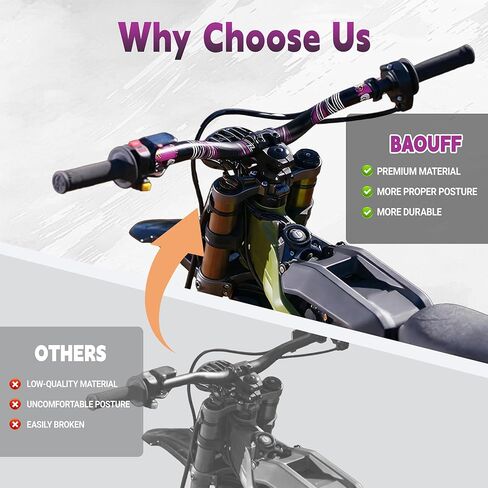 31.8mm Riser Handlebar for Surron Light Bee,7075 Aluminum 4mm Thickness Dirt Bike Handle Bar for Surron Light Bee X and S/LBX/LBS/E Ride Pro S SS 2.0 3.0 in Saudi Arabia