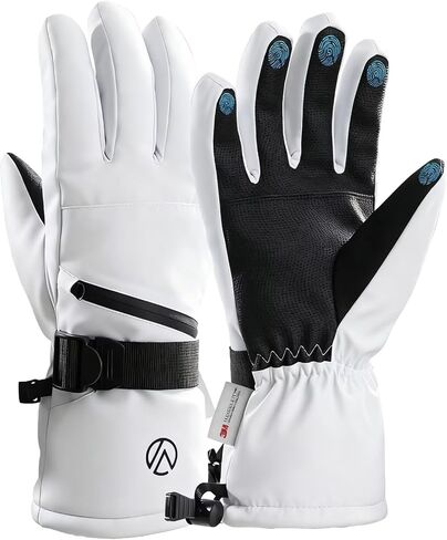 قفازات شتوية للنساء، قفازات ثينسوليت 3M دافئة تعمل باللمس، قفازات مقاومة للماء للرياح للتزلج والمشي لمسافات طويلة وركوب الدراجات in Kuwait