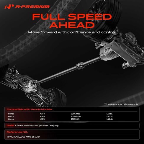 A-Premium Rear Complete Drive Shaft Prop Shaft Driveshaft Assembly Compatible with Honda CR-V CRV 2017-2020 1.5L 2.0L 2.4L, AWD Replace# 40100TLAA02 in Saudi Arabia