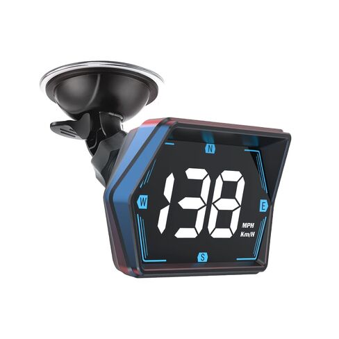 Dyno Racing GPS HUD Speedometer Heads-Up Digital Display Guage Speed,Compass,Overspeed Alarm with Rotary Suction Cup Holder USB Power in Saudi Arabia