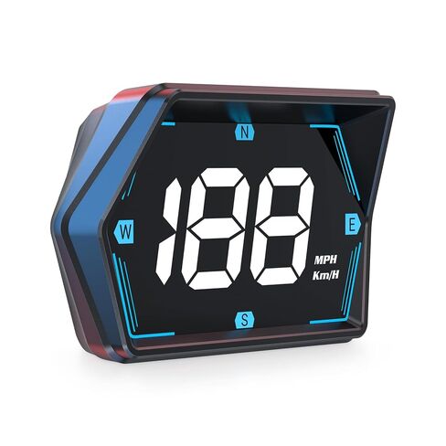 Dyno Racing GPS HUD Speedometer Heads-Up Digital Display Guage Speed,Compass,Overspeed Alarm with Rotary Suction Cup Holder USB Power in Saudi Arabia
