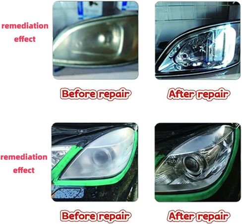 Acetone Headlight Restoration Kit, with Vapor Coating System, Complete DIY Repair Polish Kit, Fix Foggy/Yellowed/Oxidized Lenses, Restore Clear Bright Headlights, Ease of Use (600ML) in Saudi Arabia