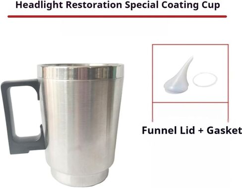 Acetone Headlight Restoration Kit, with Vapor Coating System, Complete DIY Repair Polish Kit, Fix Foggy/Yellowed/Oxidized Lenses, Restore Clear Bright Headlights, Ease of Use (600ML) in Saudi Arabia