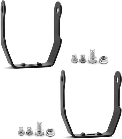 jose2015 دراجة نارية أضواء تصاعد قوس ، دراجة نارية الضباب دعامة إضاءة سهلة التركيب H5006 تصاعد بين قوسين أسود 2 قطعة in Kuwait