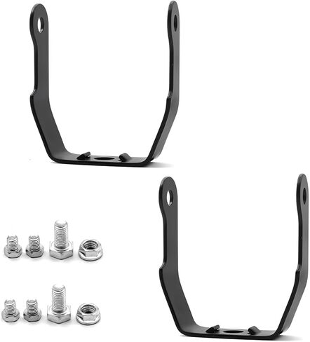 jose2015 دراجة نارية أضواء تصاعد قوس ، دراجة نارية الضباب دعامة إضاءة سهلة التركيب H5006 تصاعد بين قوسين أسود 2 قطعة in Kuwait