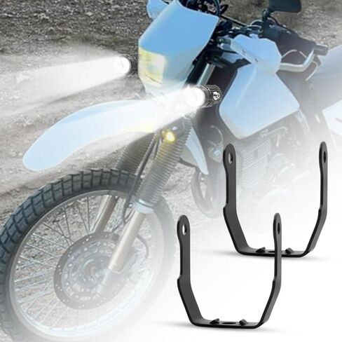 jose2015 دراجة نارية أضواء تصاعد قوس ، دراجة نارية الضباب دعامة إضاءة سهلة التركيب H5006 تصاعد بين قوسين أسود 2 قطعة in Kuwait